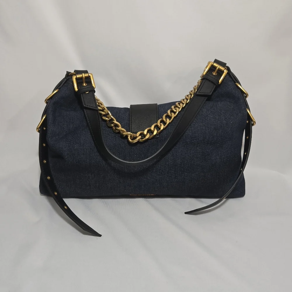 Steve Madden Balyssa Dark Demin Large Demin Hobo Purse